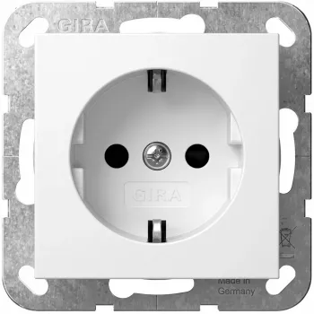 Gniazdo Schuko GIRA SH System 55 Reinweiß model 445327 do ramek System 55