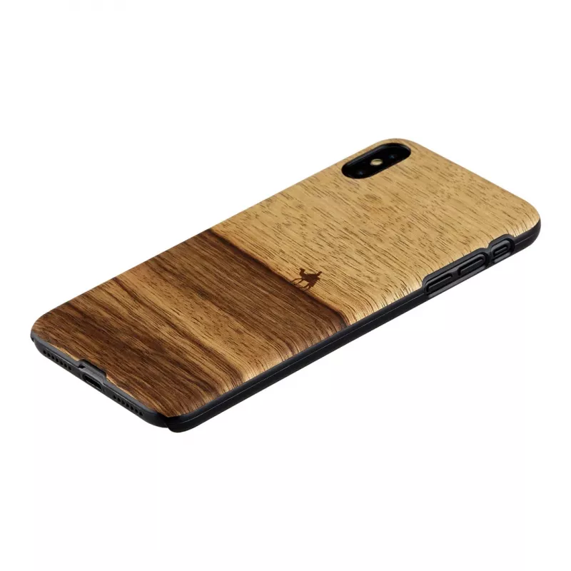Etui na smartfona man and wood do iPhone XS Max — terra Czarny