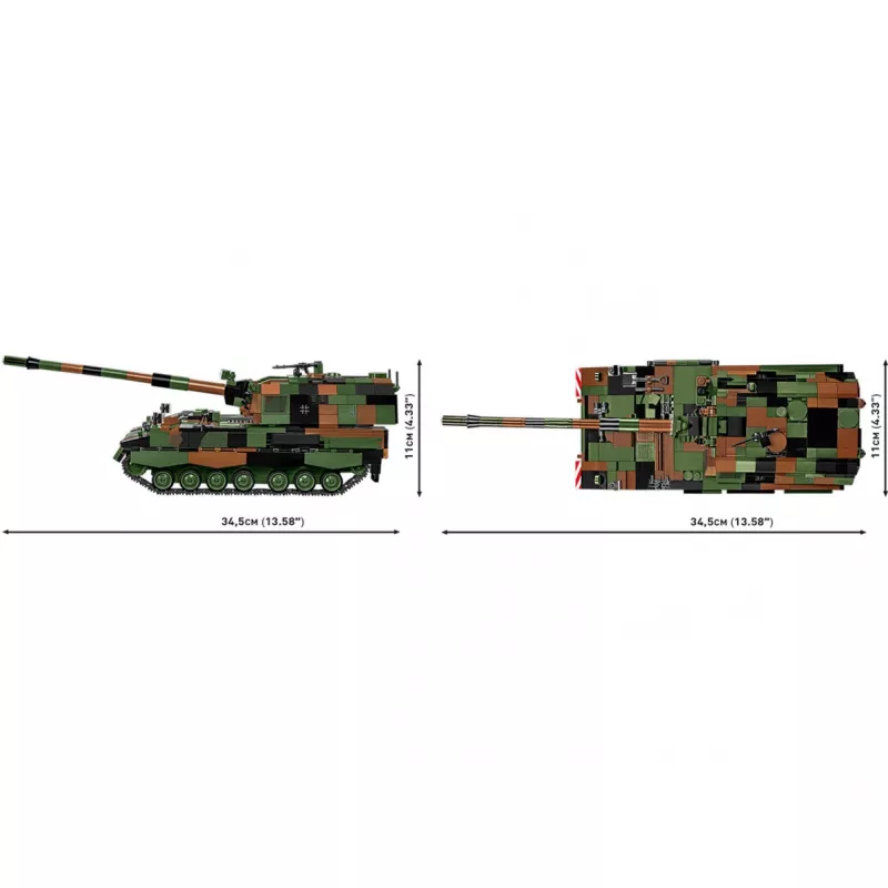 Zestaw konstrukcyjny COBI Panzerhaubitze 2000 1006 elementów Siły Zbrojne