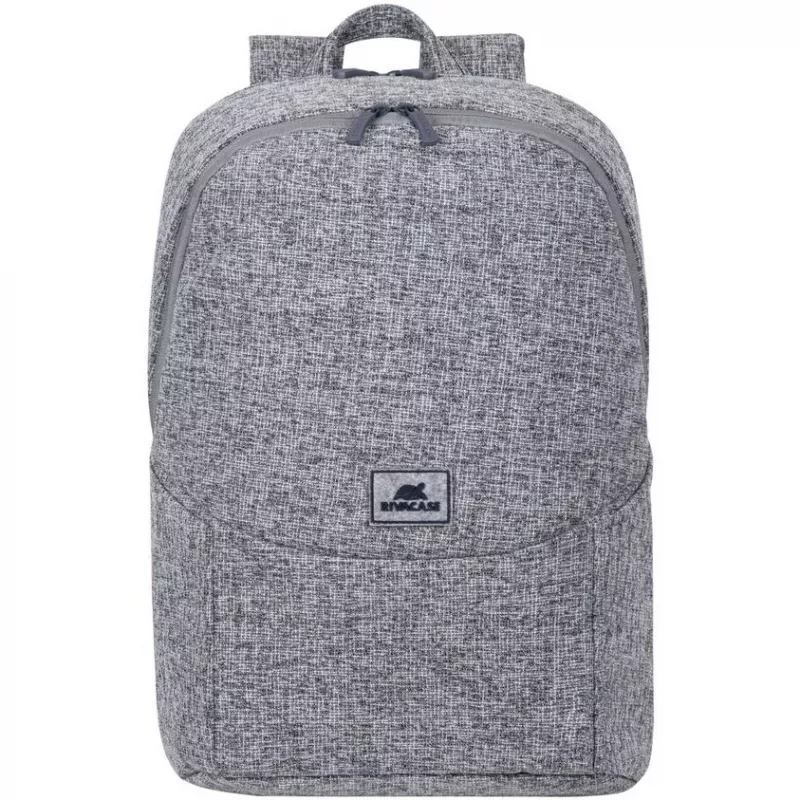 RIVACASE Anvik 15.6 plecak na laptopa, 15L, szary, wodoodporny materiał, kieszenie na tablet 10.5, smartfon, dokumenty, akcesoria, butelkę