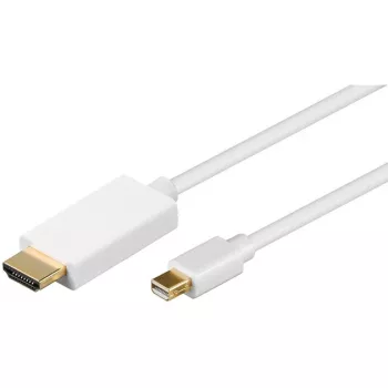 Kabel adaptera Wentronic Goobay mini DisplayPort na HDMI 1.2, biały, 2 m - wtyk Mini DisplayPort > standardowy wtyk HDMI™ (typ A) (52861)
