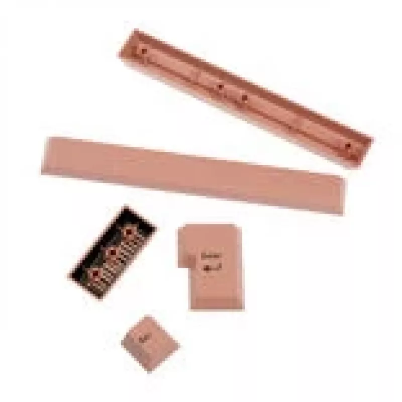 GMK FPTK5052 Additional Kit nakładki na klawisze ABS, double-shot, zestaw rozszerzający do ISO i ANSI, pastelowy róż