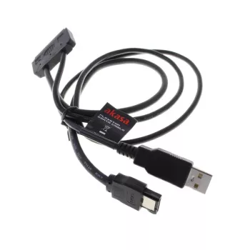Akasa Flexstor kabel eSATA do 6,40 cm (2,5) - SATA HDD i SSD (AK-CBSA03-80BK)