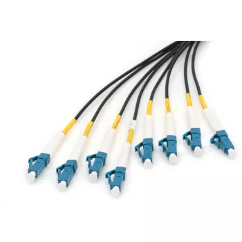 DIGITUS Vorkonfektionierte Fibre Optic Universal Breakout kabel, Singlemode OS2, 8 Fibres, LC/UPC - LC/UPC