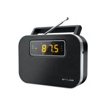 Muse | M-081R | Funkcja budzika | Przenośne radio PLL 2-pasmowe | Czarny