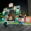 MARIOINEX Mini Waffle City Napad na Bank Klocki Budowlane, 148 elementów