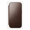 Etui do telefonu Nomad Modern Leather Folio dla iPhone 17 Pro, skóra/aluminium, 16 cm (6,3 cala) brązowy, 4 kieszenie na karty
