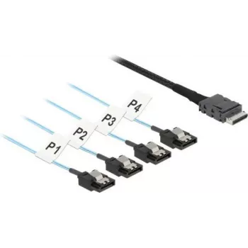 DeLOCK 85468 Kabel SAS 0,5 m 12 Gbit/s Czarny OCuLink SFF-8611 na SATA