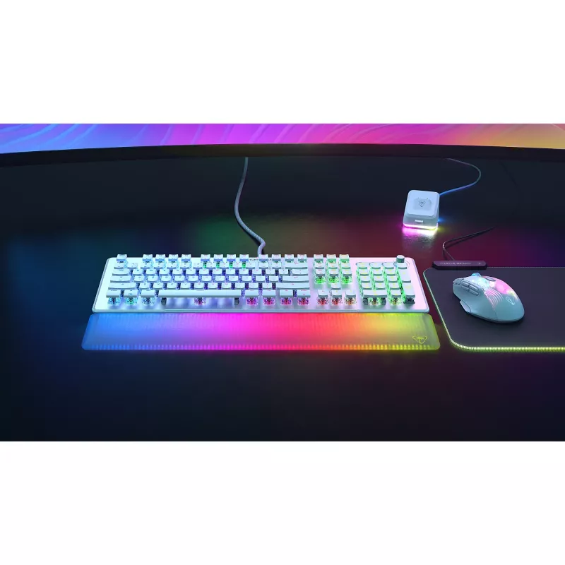 Klawiatura gamingowa Turtle Beach Vulcan II Max USB niemiecka biała