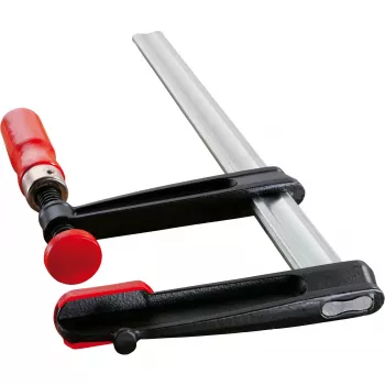 Ścisk F Bessey TPN20B6BE — otwarcie 20 cm, korpus aluminiowy, czarne i czerwone elementy