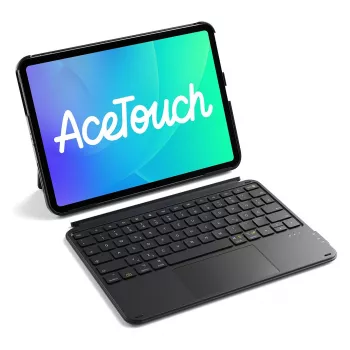 Etui z klawiaturą folio Inateck KB04122 do iPada 11 cali — układ QWERTZ, Bluetooth, bateria 500 mAh, 450 g