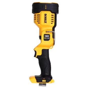 Lampa robocza wisząca DeWalt DCL043-XJ, LED 1000 lm, 3 żarówki, kąt 90°, żółto-czarna