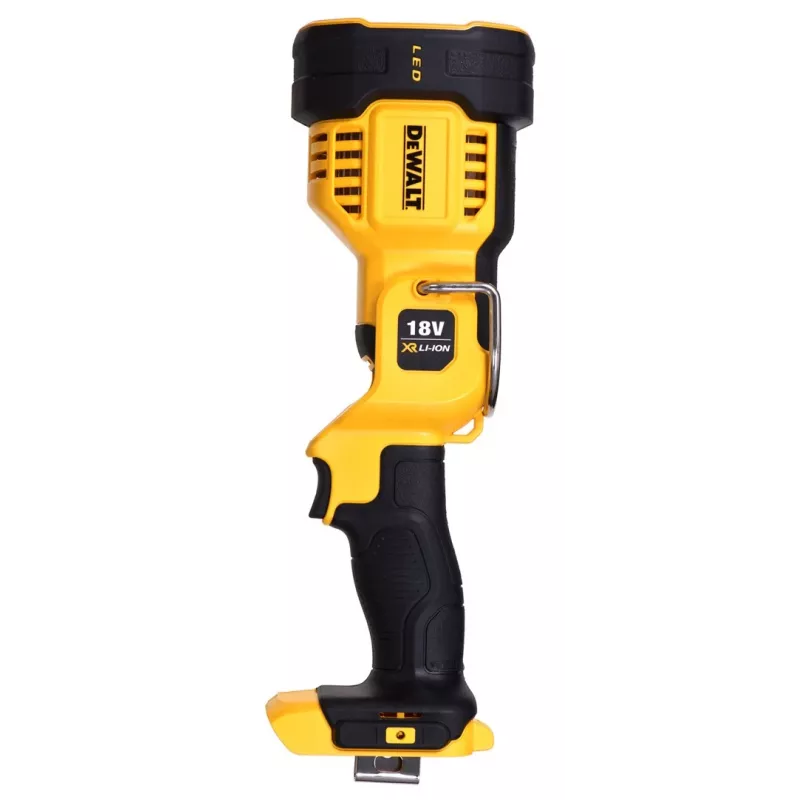 Lampa robocza wisząca DeWalt DCL043-XJ, LED 1000 lm, 3 żarówki, kąt 90°, żółto-czarna