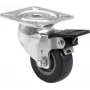 Kółko skrętne 50 mm Roadinger 30004016 szare z hamulcem