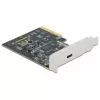 DeLOCK - Adapter USB - PCIe 3.0 x4 Low-Profile - USB 3.2 Gen 2x2 x 1 (89036)