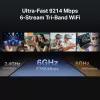 TP-Link Archer BE9300 trójzakresowy router Wi-Fi 7, Wi-Fi 7 (802.11be), trójzakresowy (2.4 GHz / 5 GHz / 6 GHz), Ethernet LAN, Czarny, router stacjonarny