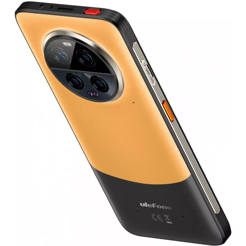 Wytrzymały smartfon UleFone Armor 23 Ultra 5G — 12 GB RAM, 512 GB pamięci, pomarańczowy