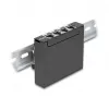 Patch panel DELOCK Mini Desktop RJ45 4-port Cat.6A ekranowany czarny, metal, 90×22×93 mm