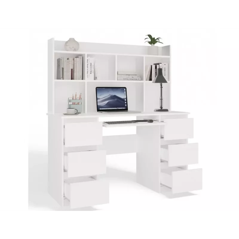 KUBA Biurko zestaw + Extension Piece, biały