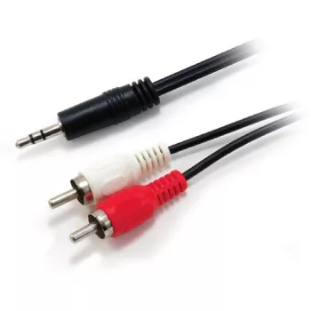 Equip 3.5mm Male to 2xRCA Male Stereo Audio kabel, 2.5m, 3.5mm, Male, 2 x RCA, Male, 2.5 m, Czarny
