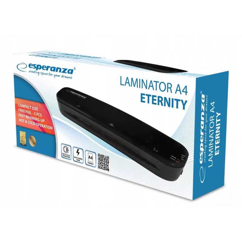 Laminator Esperanza EFL002 na zimno/gorąco 250 mm/min Czarny