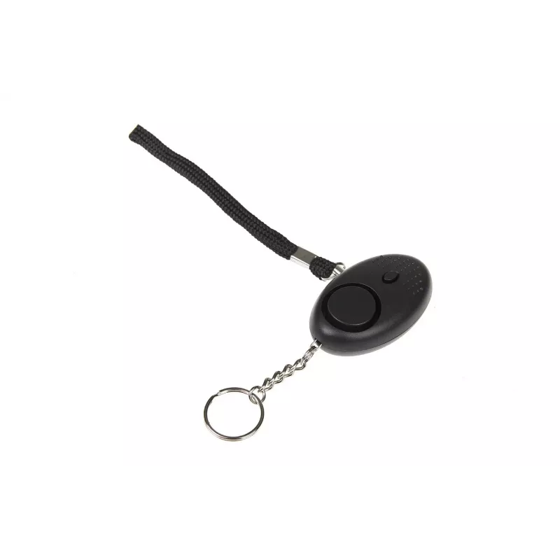 Alarm osobisty GUARD YC-003-BL — 120 dB, latarka LED, baterie LR41, przenośne urządzenie bezpieczeństwa