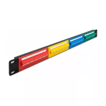 DeLOCK 19-calowy panel krosowy 24-portowy Kat.5e 1U kolorowe RJ-45