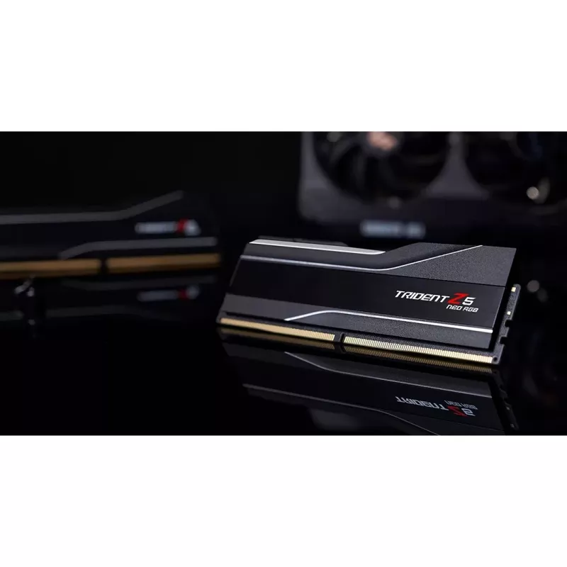 G.Skill Trident Z5 Neo RGB - DDR5 - Kit - 32GB: 2 x 16GB - DIMM 288-PIN - 6400 MHz / PC5-51200 - CL32 - on-die ECC - mattschwarz (F5-6400J3239G16GX2-T