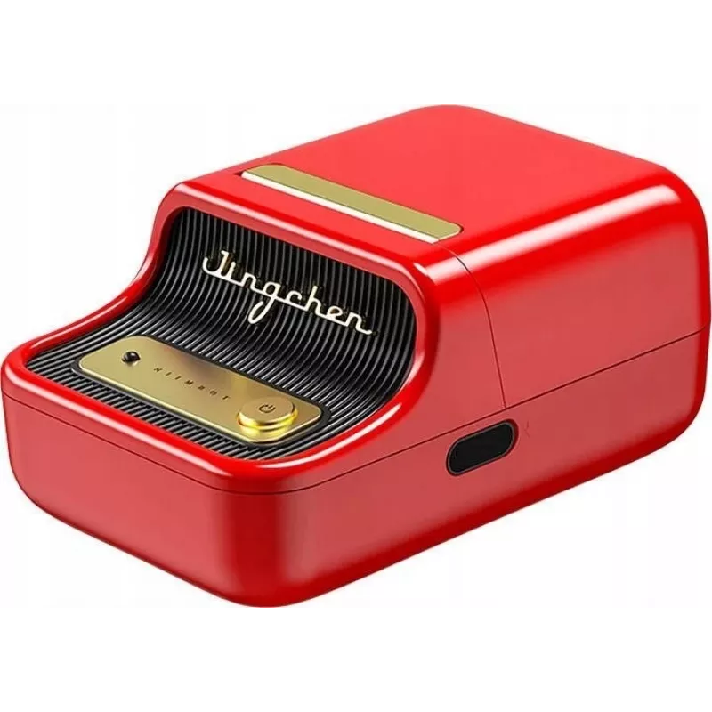 Drukarka do etykiet NIIMBOT B21S Czerwona — kompaktowa termiczna drukarka Bluetooth, szerokość druku 50 mm, 60 mm/s, bateria 1200 mAh