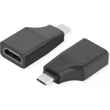 ROTRONIC-SECOMP VALUE - Videoadapter - 24 pin USB-C männlich zu HDMI weiblich - Schwarz - unterstützt 4K 60 Hz (3840 x 2160)