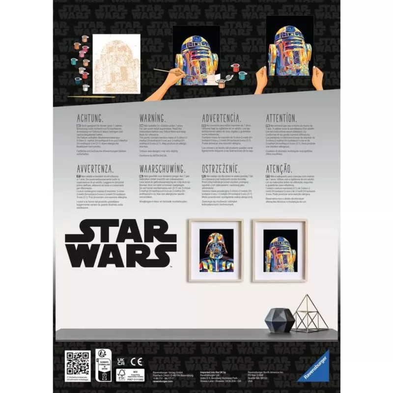 Zestaw do malowania Ravensburger CreArt Star Wars R2‑D2 – obraz po numerach