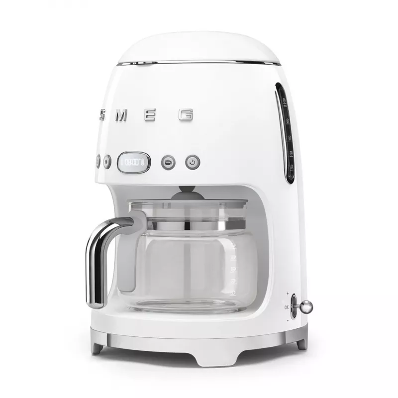 Ekspres do kawy przelewowy Smeg 1.4L DCF02WHEU Biały
