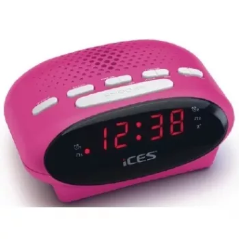 Zegar radiowy Ices ICR-210 różowy