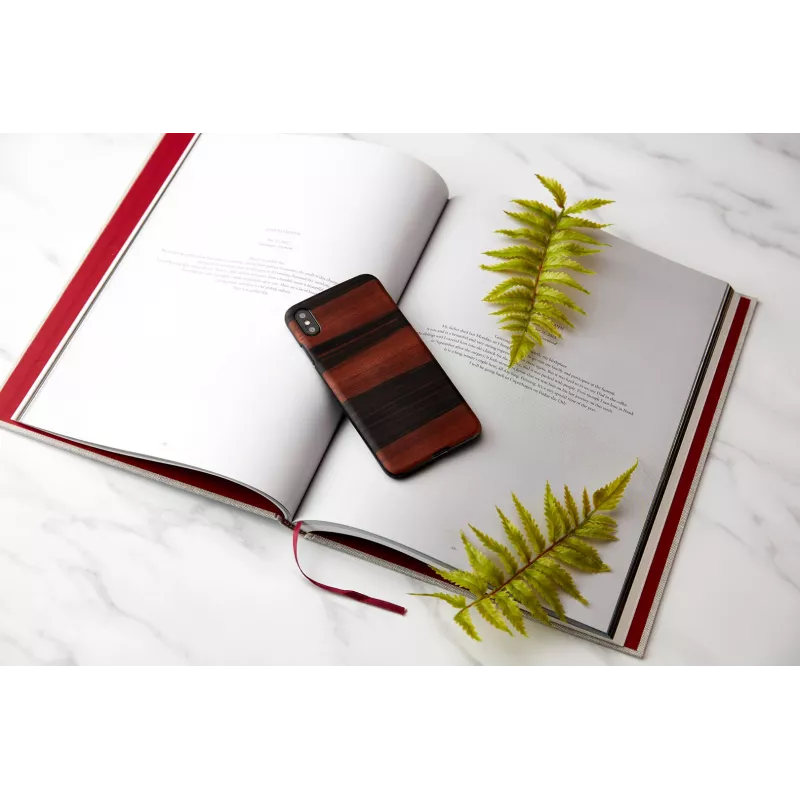 Etui na smartfona man and wood do iPhone XS Max — hebanowa czerń, ochronna twarda tylna obudowa