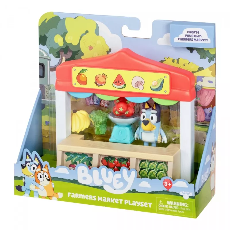 Zestaw figurek zabawkowych TMTOYS Mini Bluey Sklep spożywczy BLU17555 – zestaw miniaturowych figurek do zabawy