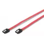 Kabel połączeniowy Assmann SATA. Typ L. z zatrzaskiem F/F. 0,5 m. prosty. SATA II/III. UL. re (AK-400102-005-R)