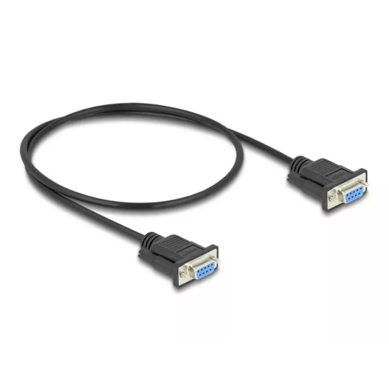 DeLOCK 86822 Kabel szeregowy czarny 0,5 m DB-9