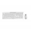 Klawiatura CHERRY Stream Desktop Recharge, mysz w zestawie, uniwersalna, bezprzewodowa RF, QWERTZ, niemiecka, szara