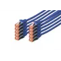 Kabel sieciowy Digitus CAT 6 S/FTP RJ-45 0,5 m niebieski