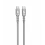 USB C - USB C kabel 1 m. silicone szary