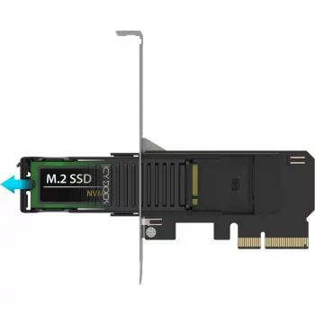 ICY DOCK MB305M4P-B Wymienna karta adaptera M.2 NVMe SSD na PCIe 4.0 x4