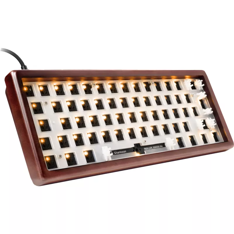 Sharkoon Gaming klawiatura Skiller SGK50S4 Gen2 Wood barebone