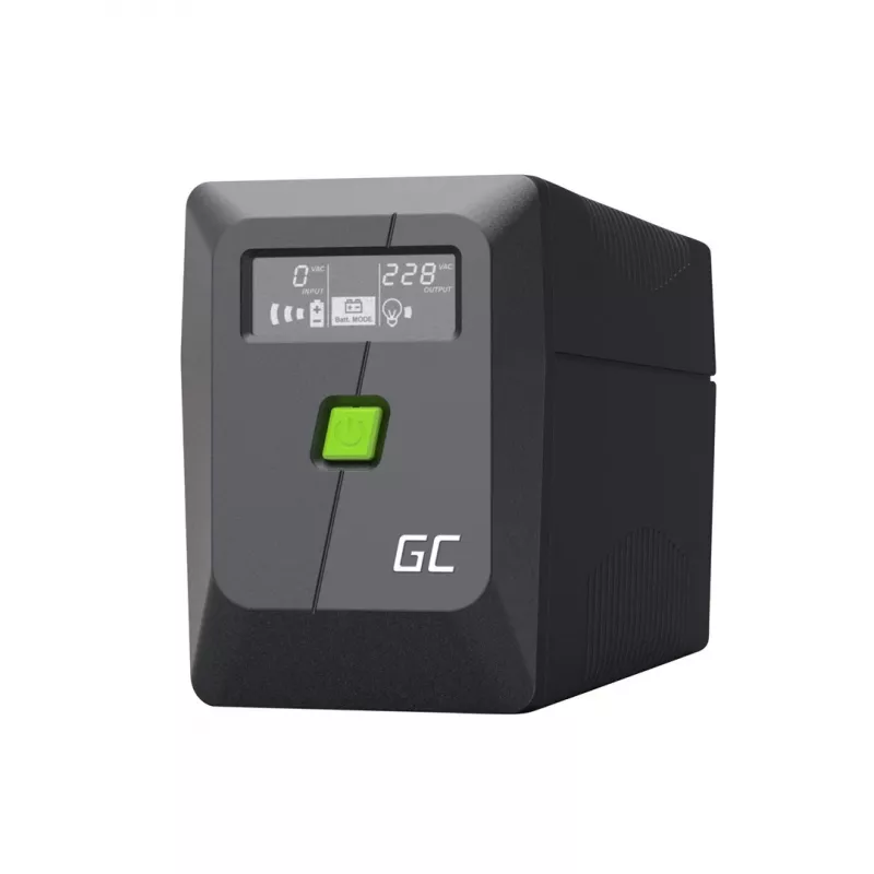 UPS Line-Interactive zielony Cell 6,5 kVA, 360 W, 2 gniazda AC, 12 V 7 Ah VRLA, USB, tower, czarny