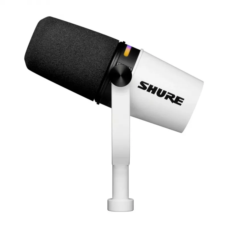Shure MV7+-W - mikrofon lektorski/wokalny ze złączem XLR/USB-C, biały