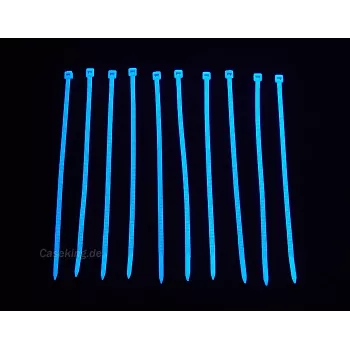 Opaski kablowe BitsPower BP-UVCT-BL, nylon, niebieskie, 120 mm × 2,5 mm, 20 szt.