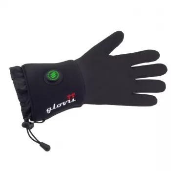 Rękawice podgrzewane Glovii GLBM — unisex nylon/poliester, zasilane bateriami, S-M, kompatybilne z ekranem dotykowym, oddychające, regulowane mankiety