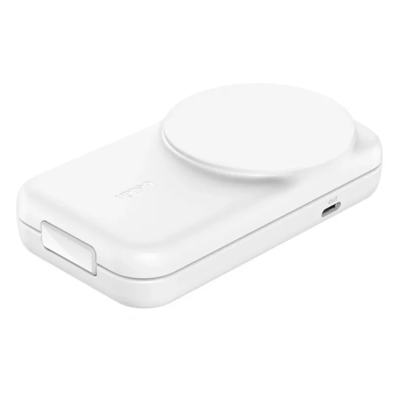 Belkin UltraCharge 25W Qi2 składana bezprzewodowa stacja ładująca 2w1, biała (WIZ038KQWH)