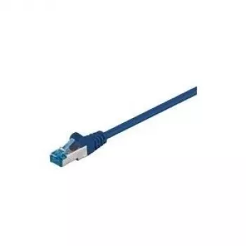 Wentronic Goobay CAT 6a kabel krosowy, S/FTP (PiMF), niebieski, 30 m - LSZH bezhalogenowy, miedź (94911)