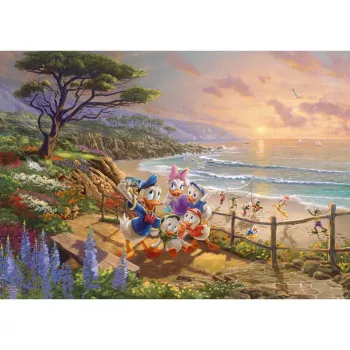 Thomas Kinkade Studios: Disney - Donald and Daisy A Duck Day Afternoon, Puzzle 1000 elementów