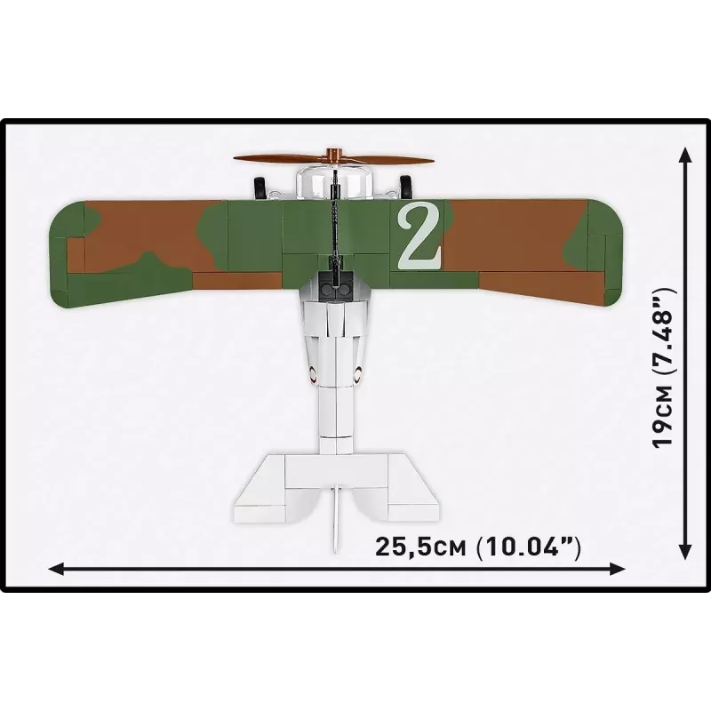 Klocki konstrukcyjne Cobi Blocks Nieuport 17 C.1 277 szt. — Zestaw modelu samolotu, Kolekcjonerski zestaw klocków